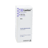 Lantus Insulina glargina solución 100 UI/mL 1 Fco/10 mL