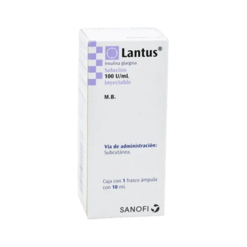 Lantus Insulina glargina solución 100 UI/mL 1 Fco/10 mL