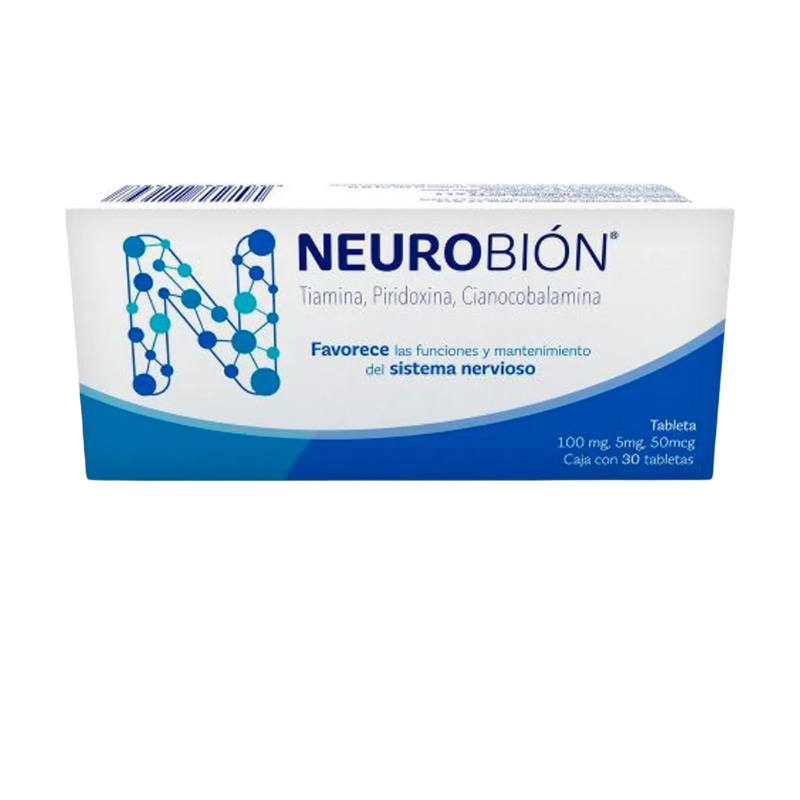 30 Tabletas De Vitaminas Neurobion Favorece Sistema Nervioso