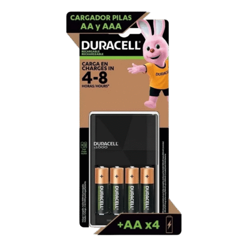 Cargador Pilas Recargables Duracell CEF-7 Aa Aaa C 4' Aa baterías