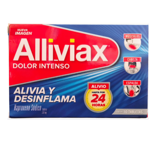 Alliviax 550mg con 10 tab. Precio rebajado