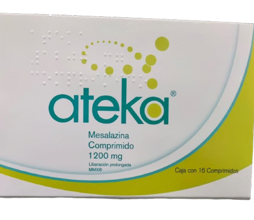 Ateka Mesalazina 1200mg caja 16 comprimidos