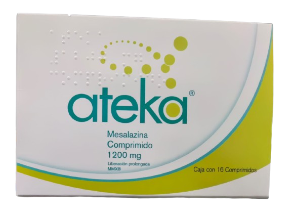 Ateka Mesalazina 1200mg caja 16 comprimidos