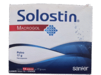 Solostin Macrogol caja con 14 sobres con 17g de polvo